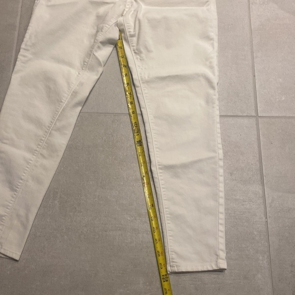 ZARA Basic Womens Denim Pants White Size 10 - Picture 5 of 10